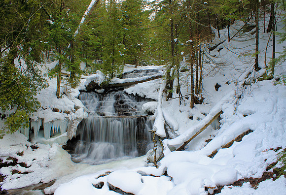 Wagner Falls in Winter