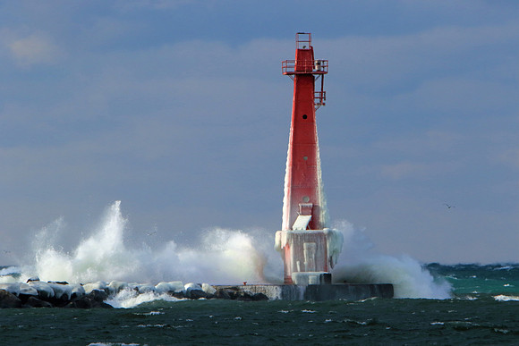 Lighthouse at Muskegon Channel