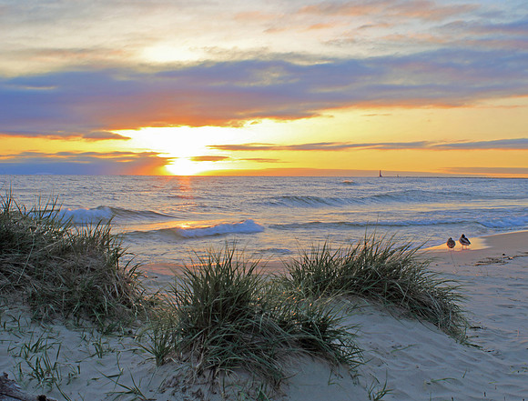 A lake Michigan scene