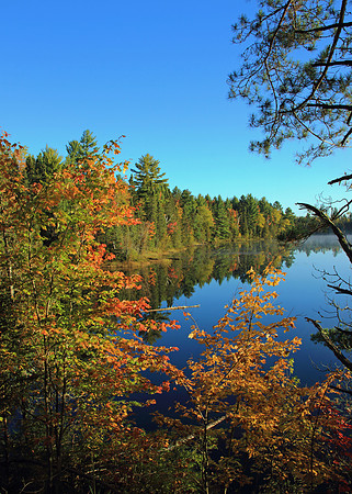 Secluded Autumn lake