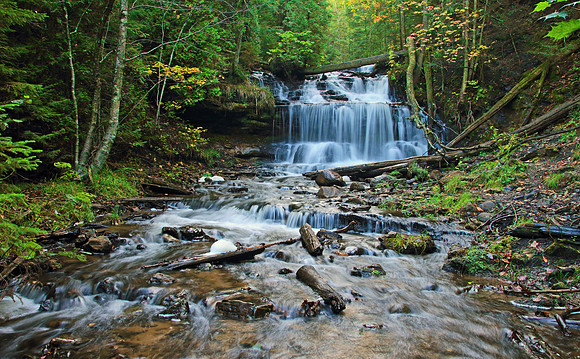 Inside Wagner Falls